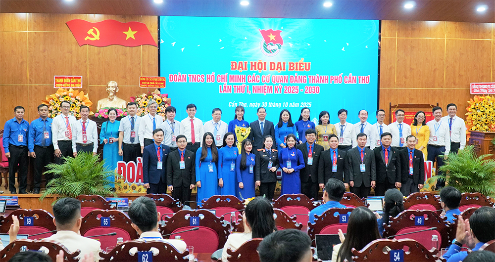 Đại hội đại biểu Đoàn TNCS Hồ Chí Minh Các cơ quan Đảng TP Cần Thơ nhiệm kỳ 2025-2030