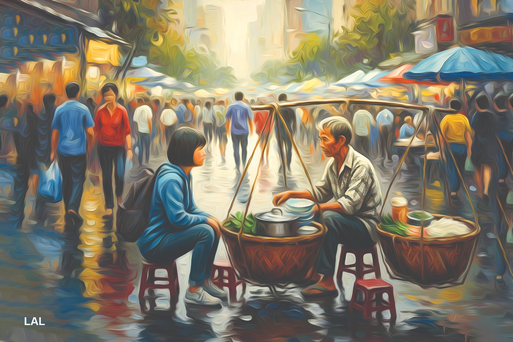 Giữa phố, chợt có người giống cha