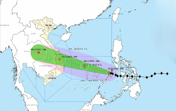 Bão Kalmaegi đi vào Biển Đông, có khả năng mạnh thêm