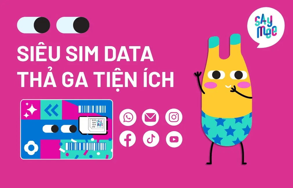 Hướng dẫn lướt TikTok không giới hạn data cùng SIM Saymee