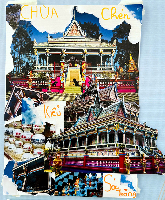 Học sinh khám phá di sản Cần Thơ qua nghệ thuật Collage Art