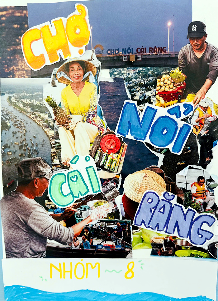 Học sinh khám phá di sản Cần Thơ qua nghệ thuật Collage Art