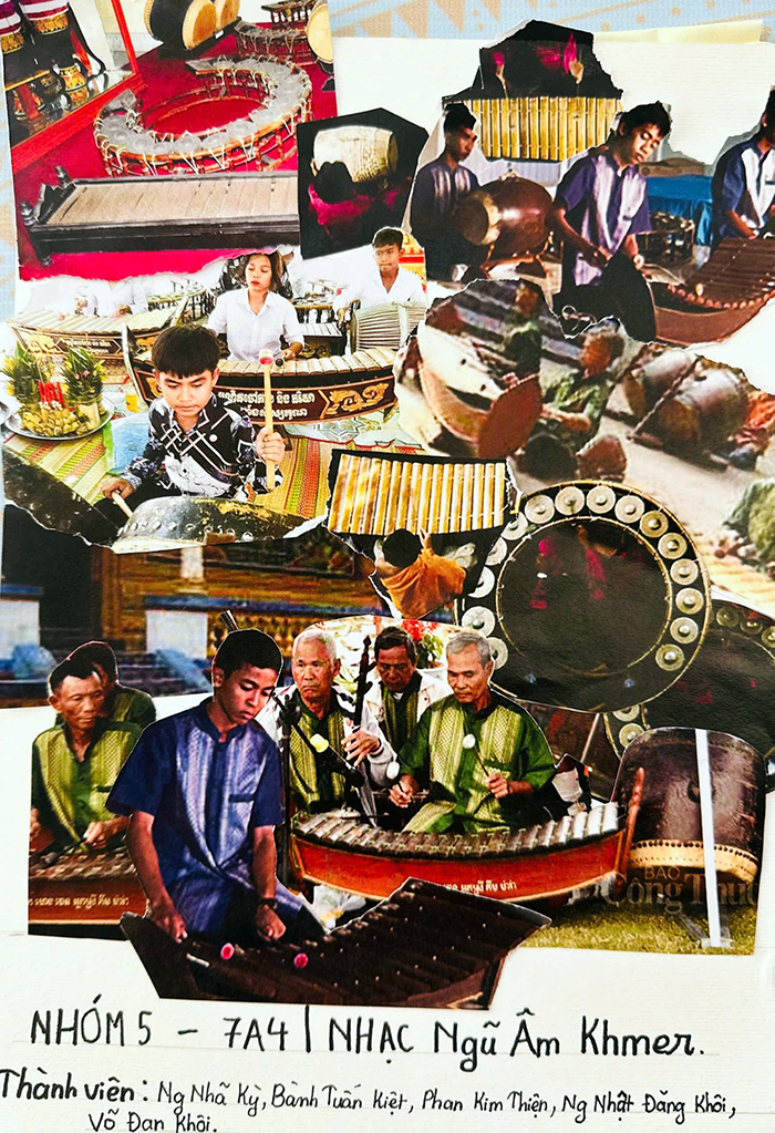 Học sinh khám phá di sản Cần Thơ qua nghệ thuật Collage Art