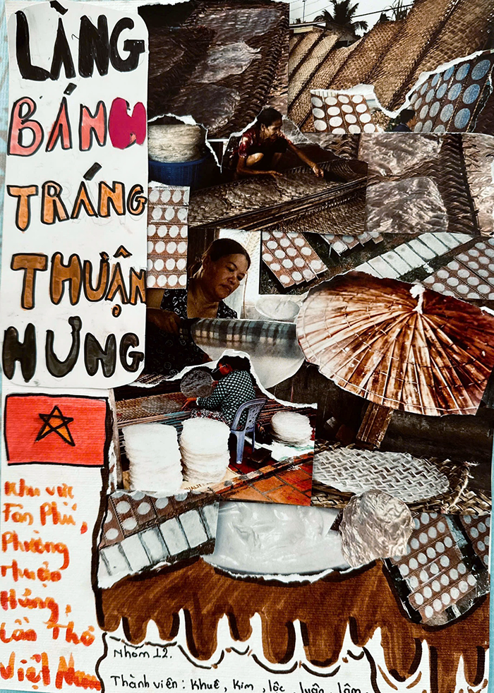 Học sinh khám phá di sản Cần Thơ qua nghệ thuật Collage Art