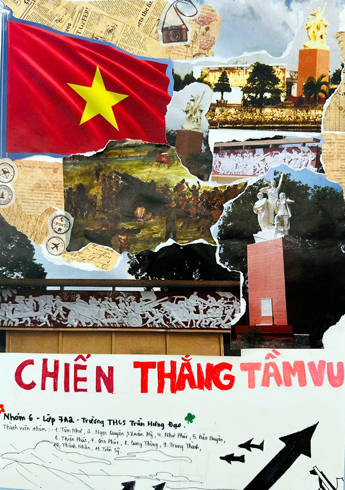 Học sinh khám phá di sản Cần Thơ qua nghệ thuật Collage Art