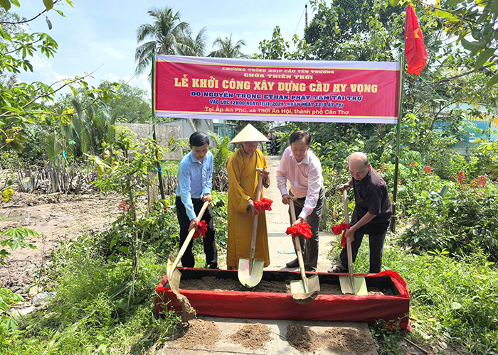 Xã Thới An Hội khởi công xây mới cầu Hy Vọng