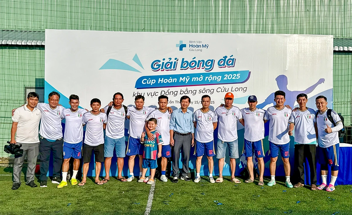 Sôi nổi Giải Bóng đá giao hữu “Cúp Hoàn Mỹ mở rộng - Khu vực ĐBSCL2025”