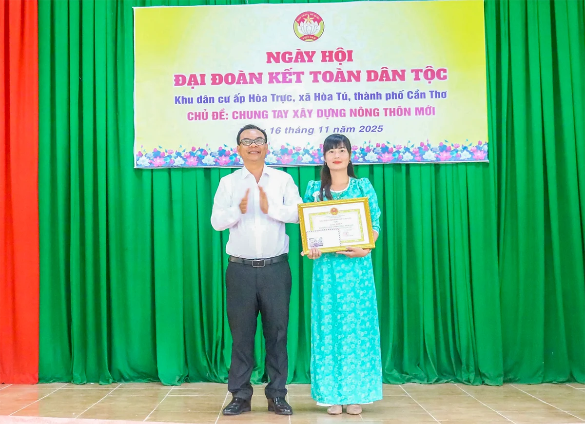 Ấp Hòa Trực đạt nhiều kết quả tích cực trong cuộc vận động “Toàn dân đoàn kết xây dựng nông thôn mới, đô thị văn minh”