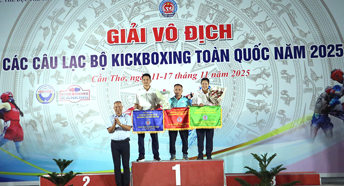 75 bộ huy chương được trao ở Giải các CLB Kickboxing toàn quốc 2025