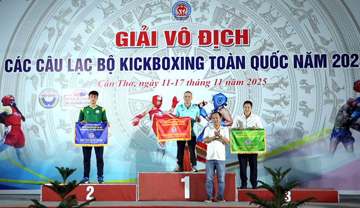 75 bộ huy chương được trao ở Giải các CLB Kickboxing toàn quốc 2025