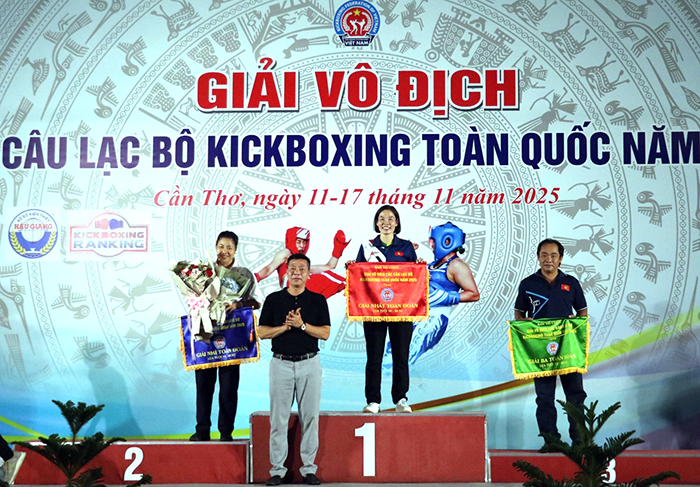 75 bộ huy chương được trao ở Giải các CLB Kickboxing toàn quốc 2025
