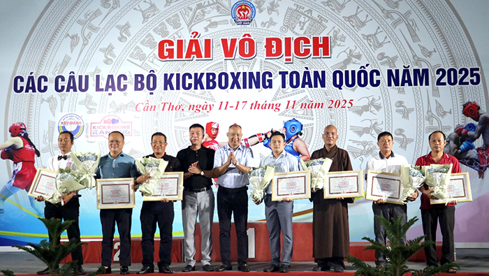 75 bộ huy chương được trao ở Giải các CLB Kickboxing toàn quốc 2025