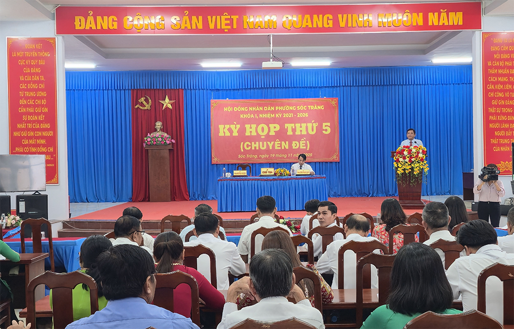 HĐND phường Sóc Trăng tổ chức kỳ họp thứ năm