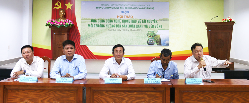 “Ứng dụng công nghệ trong bảo vệ tài nguyên, môi trường hướng đến sản xuất xanh và bền vững”