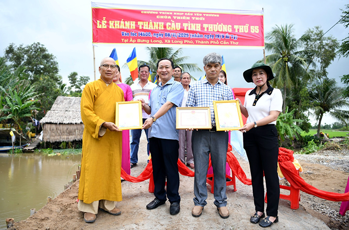 Xã Long Phú khánh thành đưa vào sử dụng 2 cây cầu nông thôn