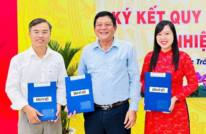 Thường trực HĐND, UBND, Ủy ban MTTQ Việt Nam phường Sóc Trăng ký kết Quy chế phối hợp