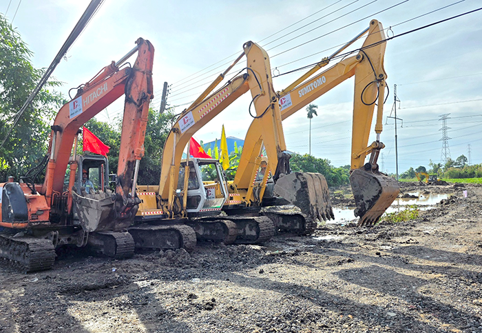 Khởi công hạng mục thi công tuyến ống bờ thuộc Dự án đường ống dẫn khí lô B - Ô Môn