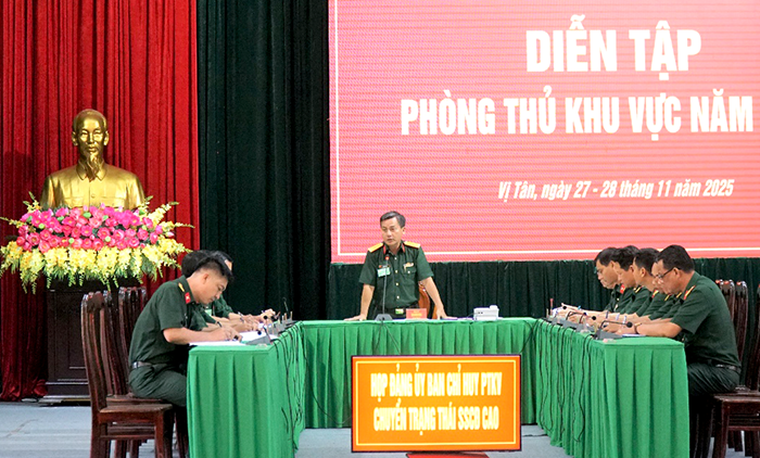 TP Cần Thơ khai mạc diễn tập phòng thủ khu vực năm 2025