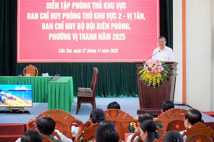 TP Cần Thơ khai mạc diễn tập phòng thủ khu vực năm 2025