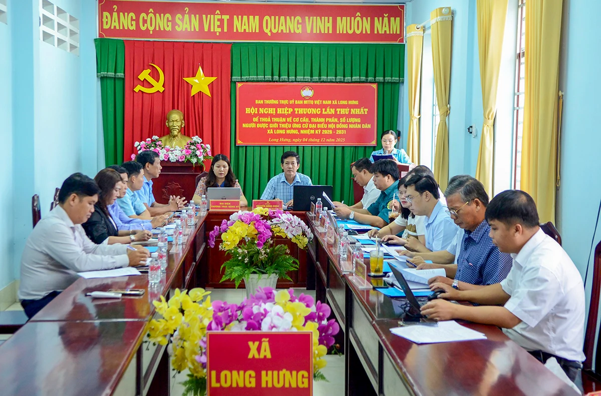 Hội nghị hiệp thương giới thiệu người ứng cử đại biểu HĐND xã, phường, nhiệm kỳ 2026-2031