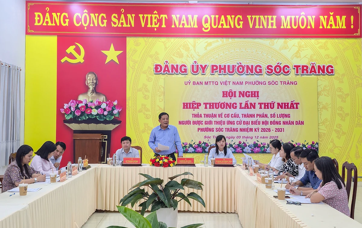 Hội nghị hiệp thương giới thiệu người ứng cử đại biểu HĐND xã, phường, nhiệm kỳ 2026-2031