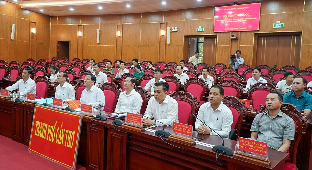 Ngành Tổ chức xây dựng Đảng tham mưu tốt Đại hội XIV của Đảng, bầu cử đại biểu Quốc hội khóa XVI và đại biểu HĐND các cấp nhiệm kỳ 2026-2031