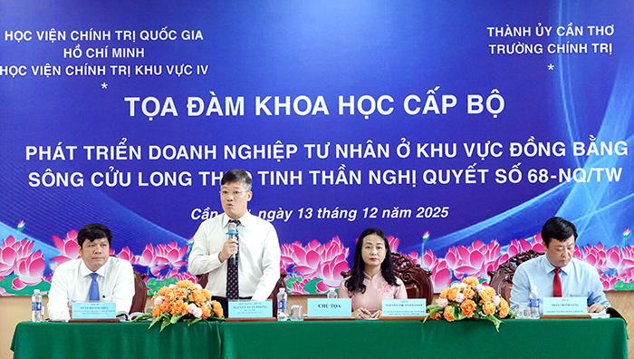 Phát triển doanh nghiệp tư nhân ở ĐBSCL theo tinh thần Nghị quyết số 68-NQ/TW
