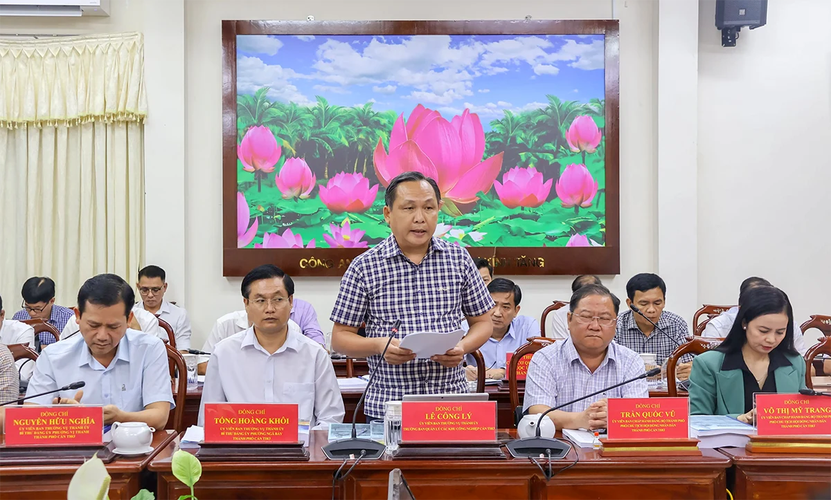 Ban Thường vụ Thành ủy lấy ý kiến thông qua điều chỉnh quy hoạch TP Cần Thơ