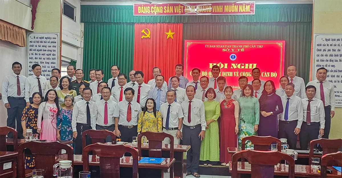 Sở Y tế TP Cần Thơ công bố quyết định về công tác cán bộ