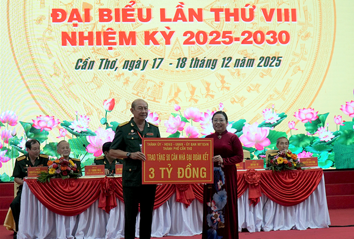 Đại hội đại biểu Hội Cựu chiến binh TP Cần Thơ lần thứ VIII, nhiệm kỳ 2025-2030