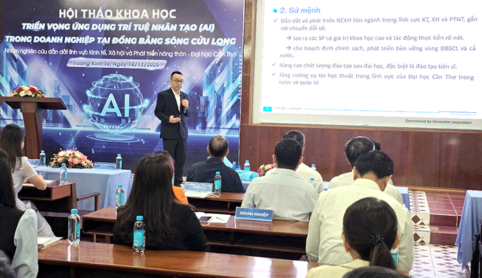 Thúc đẩy ứng dụng AI trong sản xuất, kinh doanh cho doanh nghiệp ĐBSCL