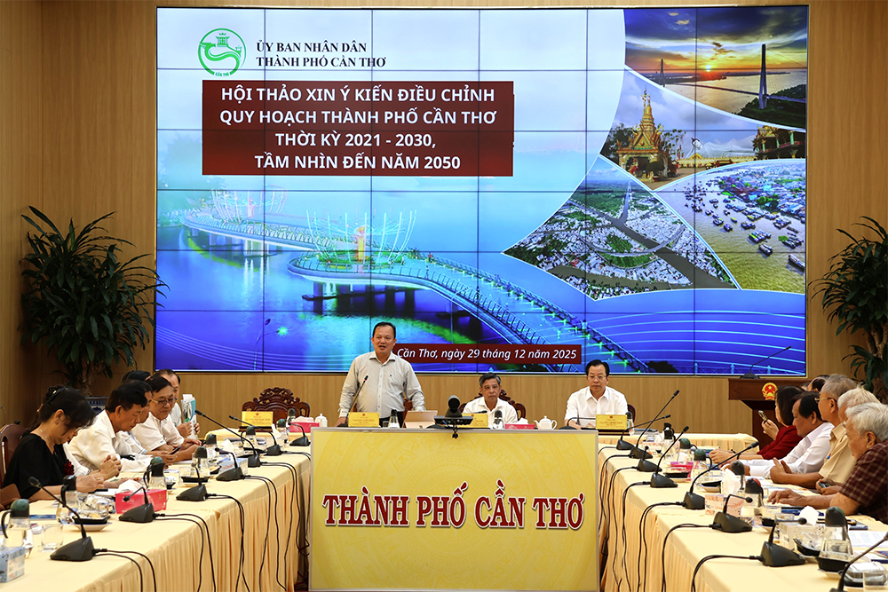 Lấy ý kiến nguyên lãnh đạo thành phố qua các thời kỳ về điều chỉnh quy hoạch TP Cần Thơ