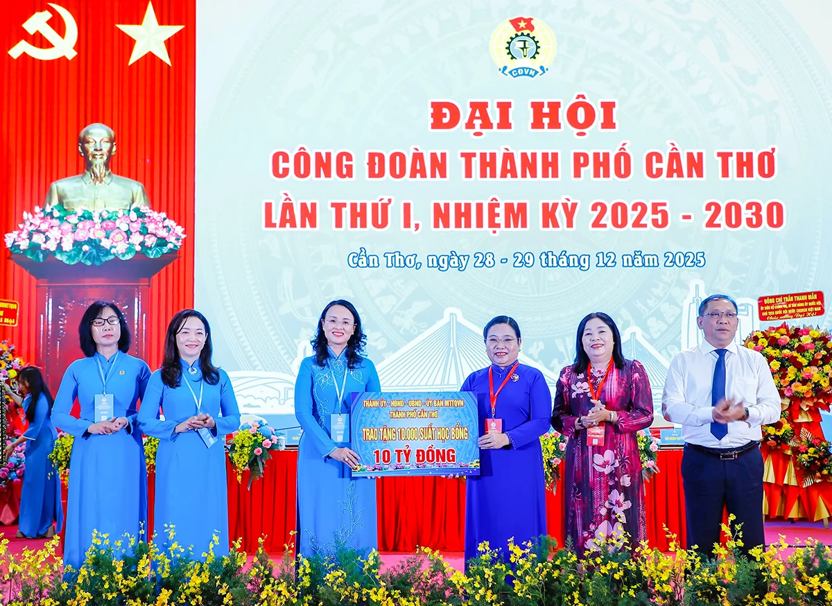 Đại hội Công đoàn TP Cần Thơ lần thứ I, nhiệm kỳ 2025-2030, thành công tốt đẹp