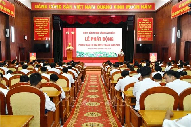 Bộ Tư lệnh Vùng Cảnh sát biển 4 quyết tâm thi đua thực hiện hiệu quả "các khâu đột phá"