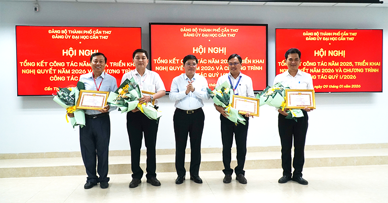 Đảng bộ Đại học Cần Thơ tổng kết công tác năm 2025 và triển khai nghị quyết năm 2026