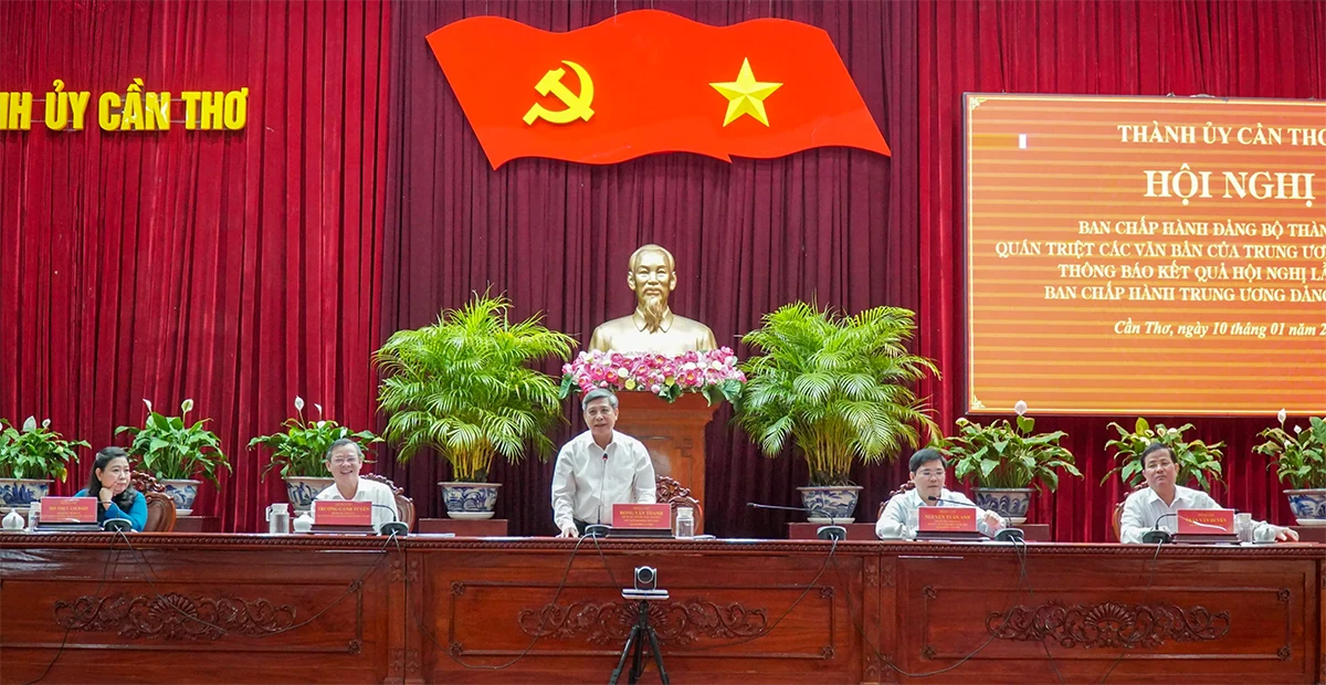 Năm 2026, TP Cần Thơ phấn đấu đạt mục tiêu tăng trưởng từ 10% trở lên