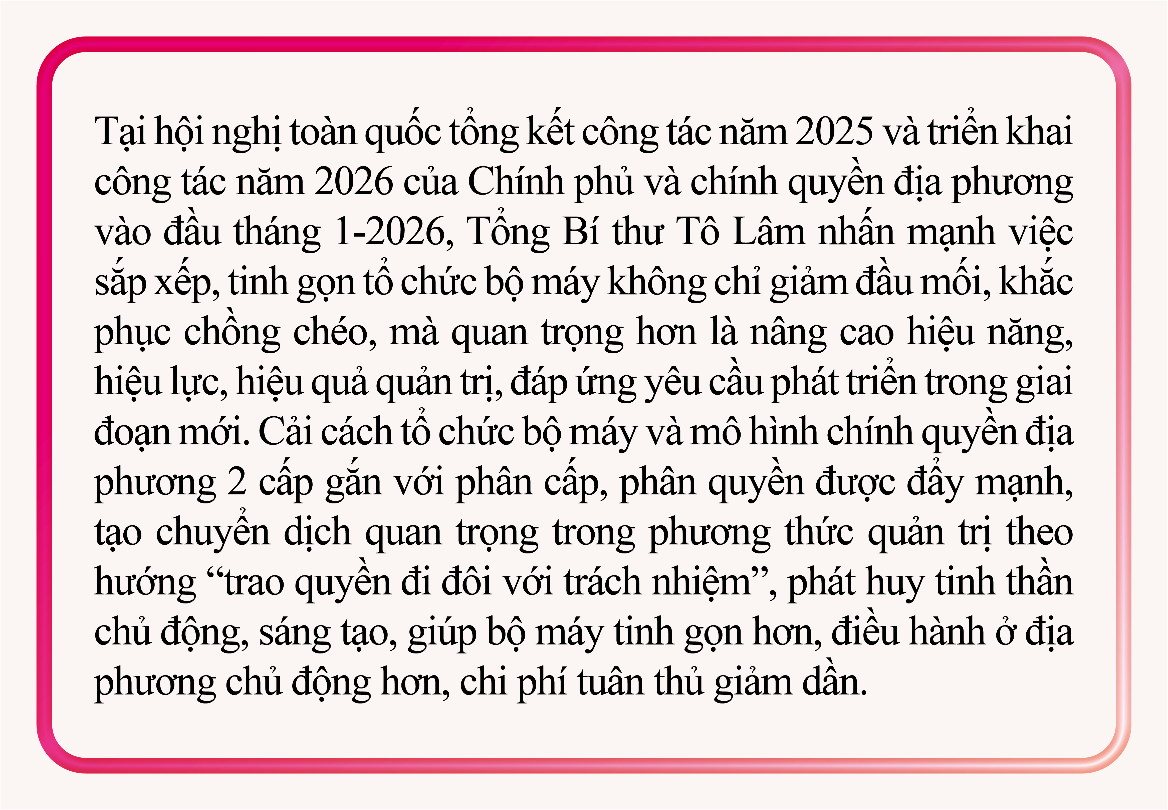 Chính quyền địa phương 2 cấp - Kiến tạo nền hành chính “công bộc của dân”