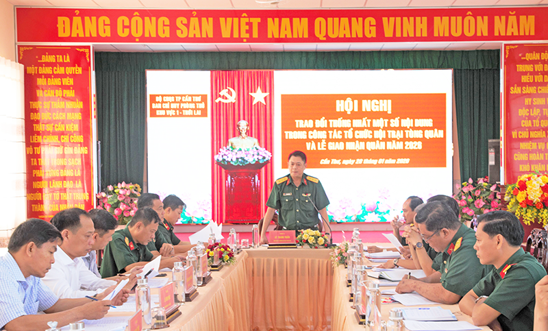 Thống nhất nội dung tổ chức lễ giao, nhận quân và hội trại tòng quân năm 2026