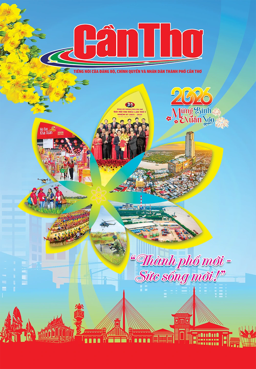 Mời quý độc giả đón đọc ấn phẩm Xuân Bính Ngọ 2026 của Báo và Phát thanh, Truyền hình Cần Thơ