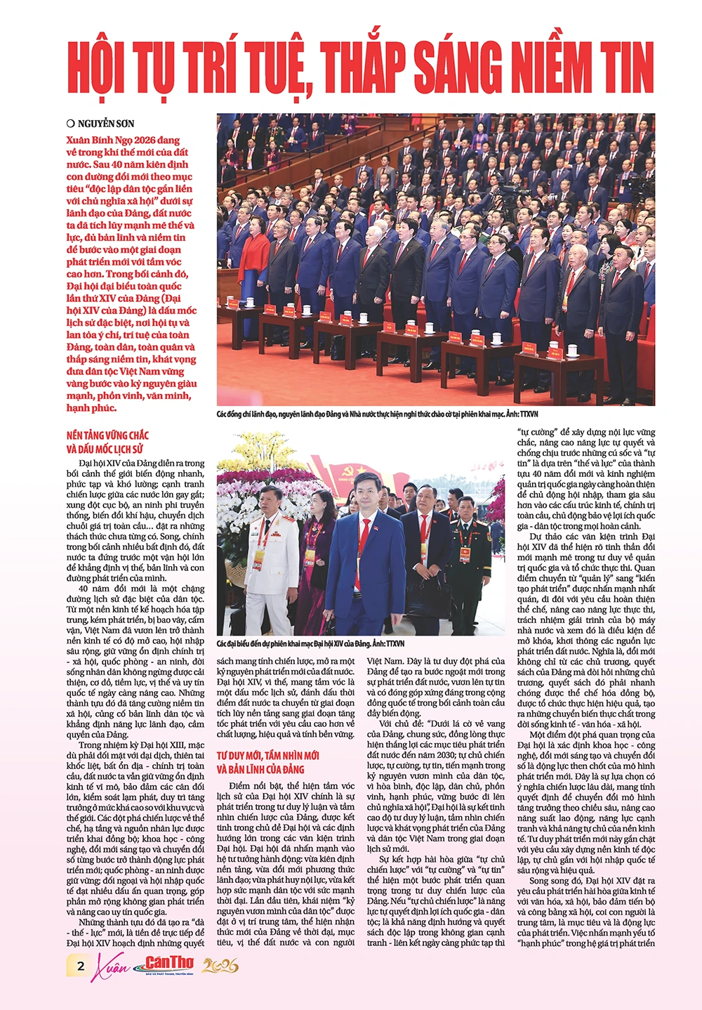 Mời quý độc giả đón đọc ấn phẩm Xuân Bính Ngọ 2026 của Báo và Phát thanh, Truyền hình Cần Thơ