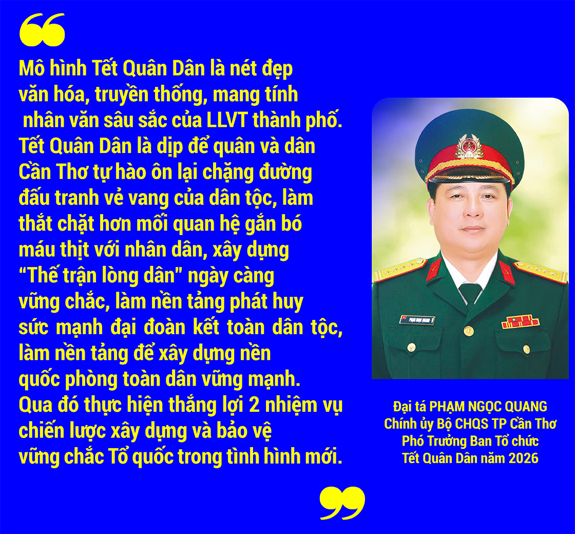 [LONGFORM] Tết Quân Dân - Nét đẹp văn hóa, truyền thống của TP Cần Thơ