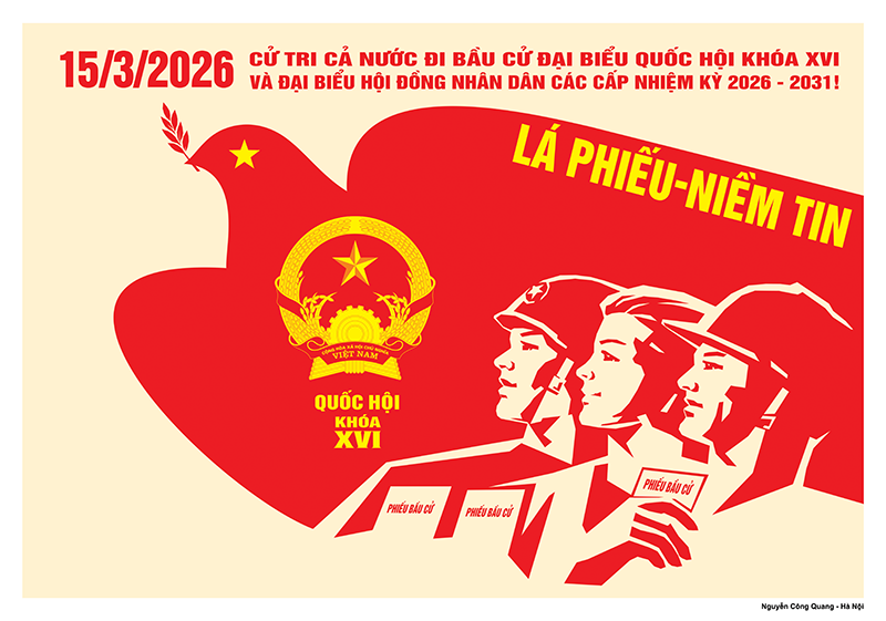 Lá phiếu - niềm tin, trách nhiệm và khát vọng xây dựng đất nước phát triển bền vững