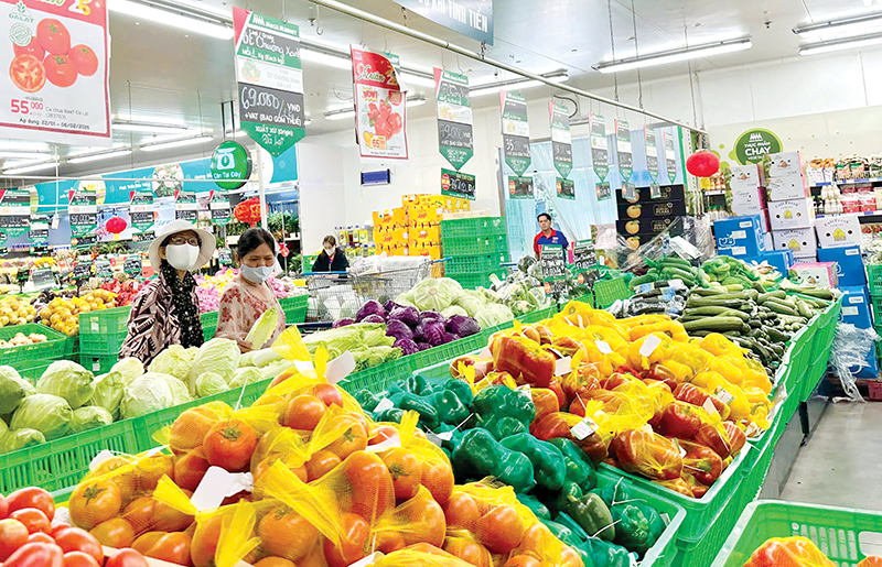 Thị trường thực phẩm chay tháng Giêng sôi động