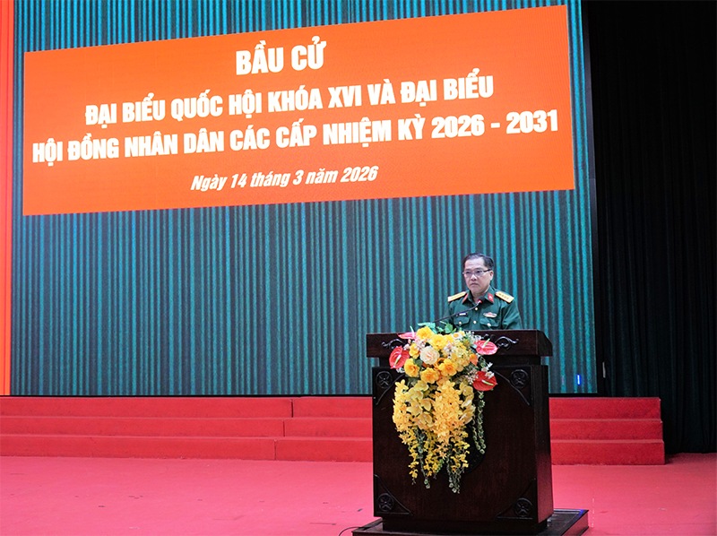Lực lượng vũ trang TP Cần Thơ bầu cử đại biểu Quốc hội khóa XVI và đại biểu HĐND các cấp nhiệm kỳ 2026-2031