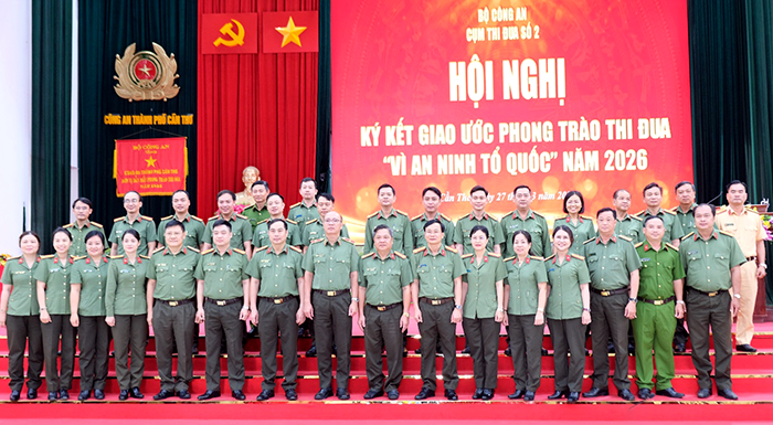 Cụm thi đua số 2 Bộ Công an ký kết giao ước thi đua 2026