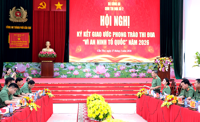 Cụm thi đua số 2 Bộ Công an ký kết giao ước thi đua 2026