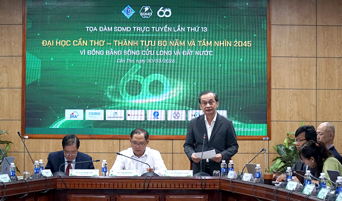 Tọa đàm trực tuyến "Đại học Cần Thơ - Thành tựu 60 năm và tầm nhìn 2045 vì ĐBSCL và đất nước"