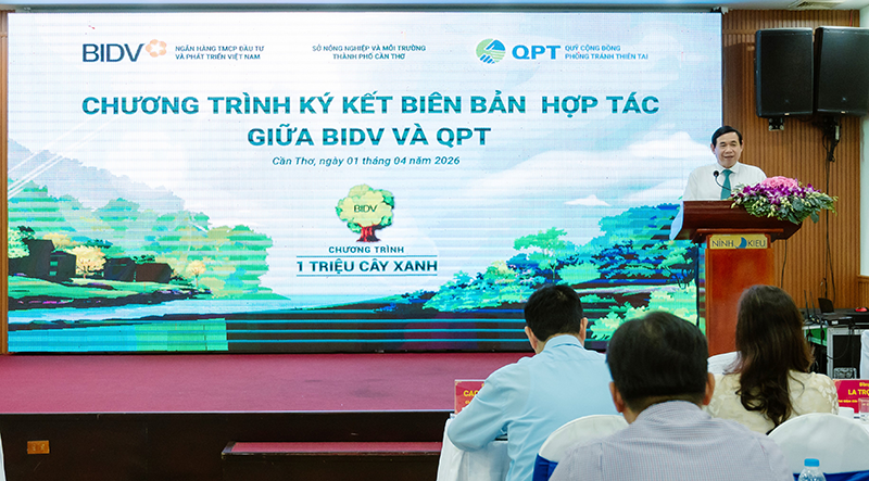 BIDV và QPT hợp tác trồng 240.000 cây xanh tại ĐBSCL