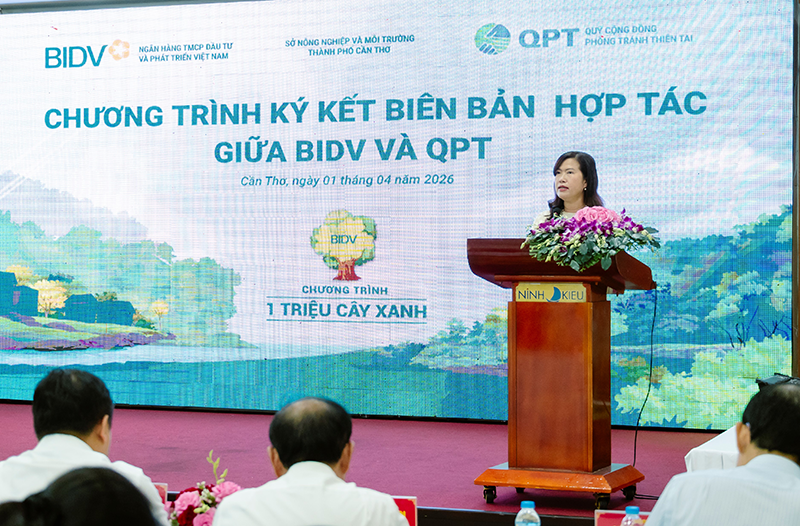 BIDV và QPT hợp tác trồng 240.000 cây xanh tại ĐBSCL