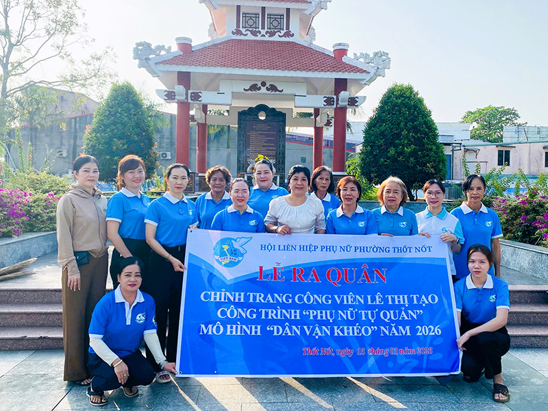 Phụ nữ phường Thốt Nốt với nhiều hoạt động vì an sinh xã hội